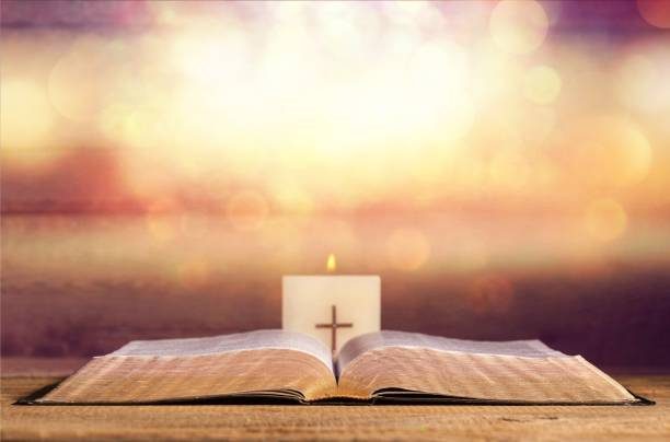An open Bible